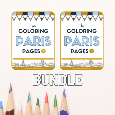 Paris Coloring Pages Bundle