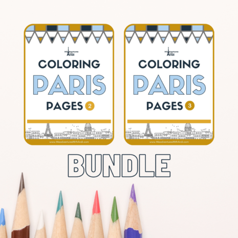 Paris Coloring Pages Bundle Paris Coloring Pages Bundle