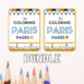 Paris Coloring Pages Bundle