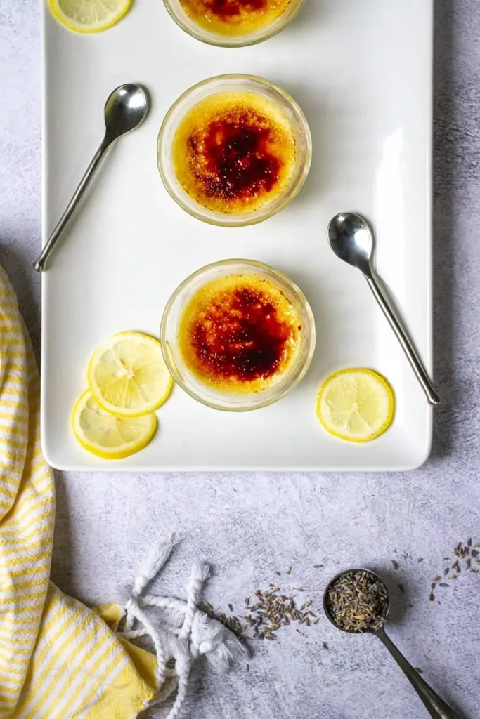 Lavender Crème Brûlée French Dessert